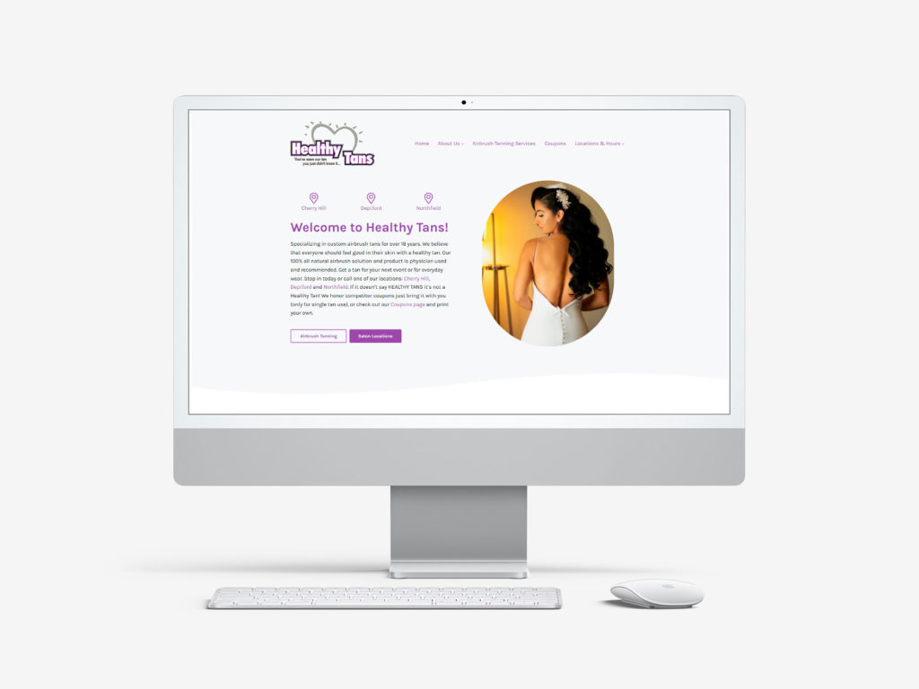 Website Design for Airbrush Tanning Salon